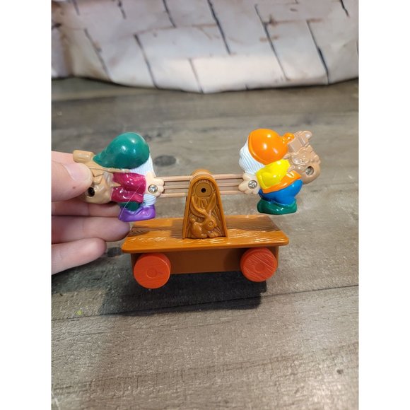 Disney Snow White seven dwarfs AS IS happy grumpy mining cart toy figure - Picture 4 of 5